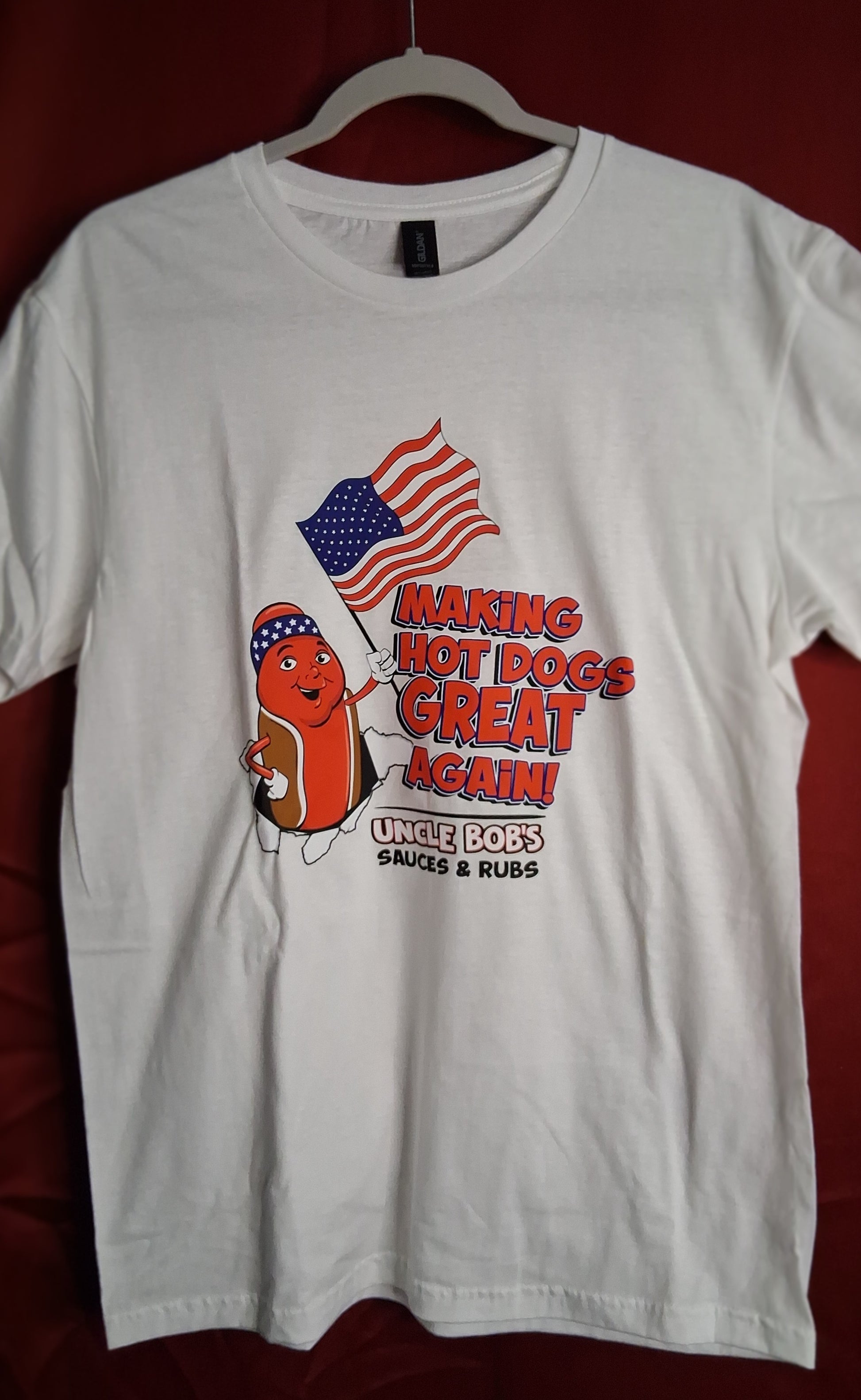 Rub on the shirt – Uncle Bob's Making Hot Dogs Great